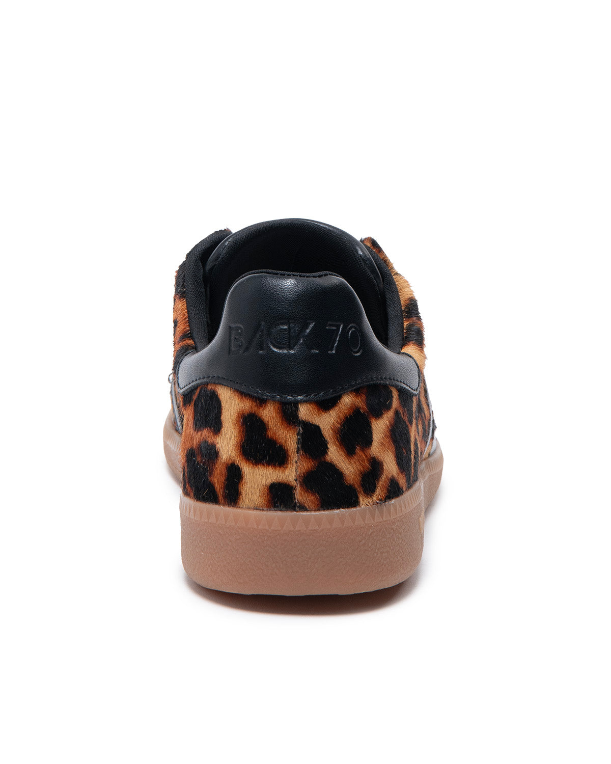 Sneakers Cloud in pelle leopard black Back 70