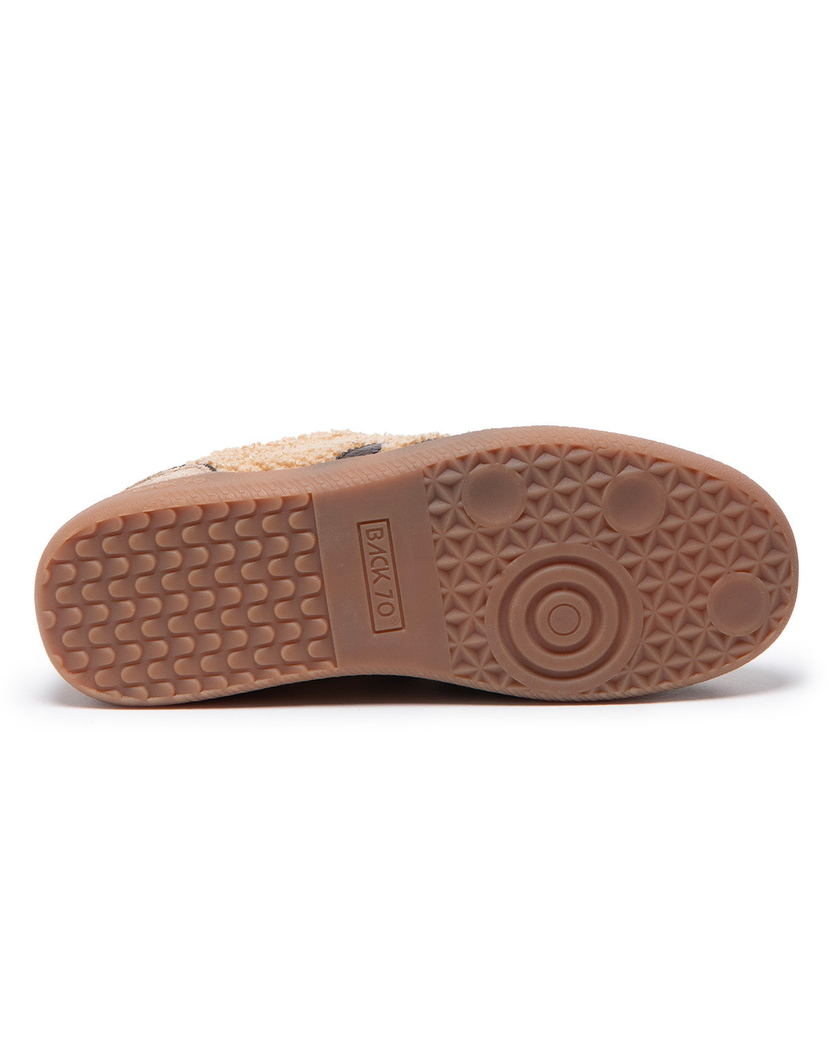 Sneakers Cloud Teddy beige e coffee leather Back 70