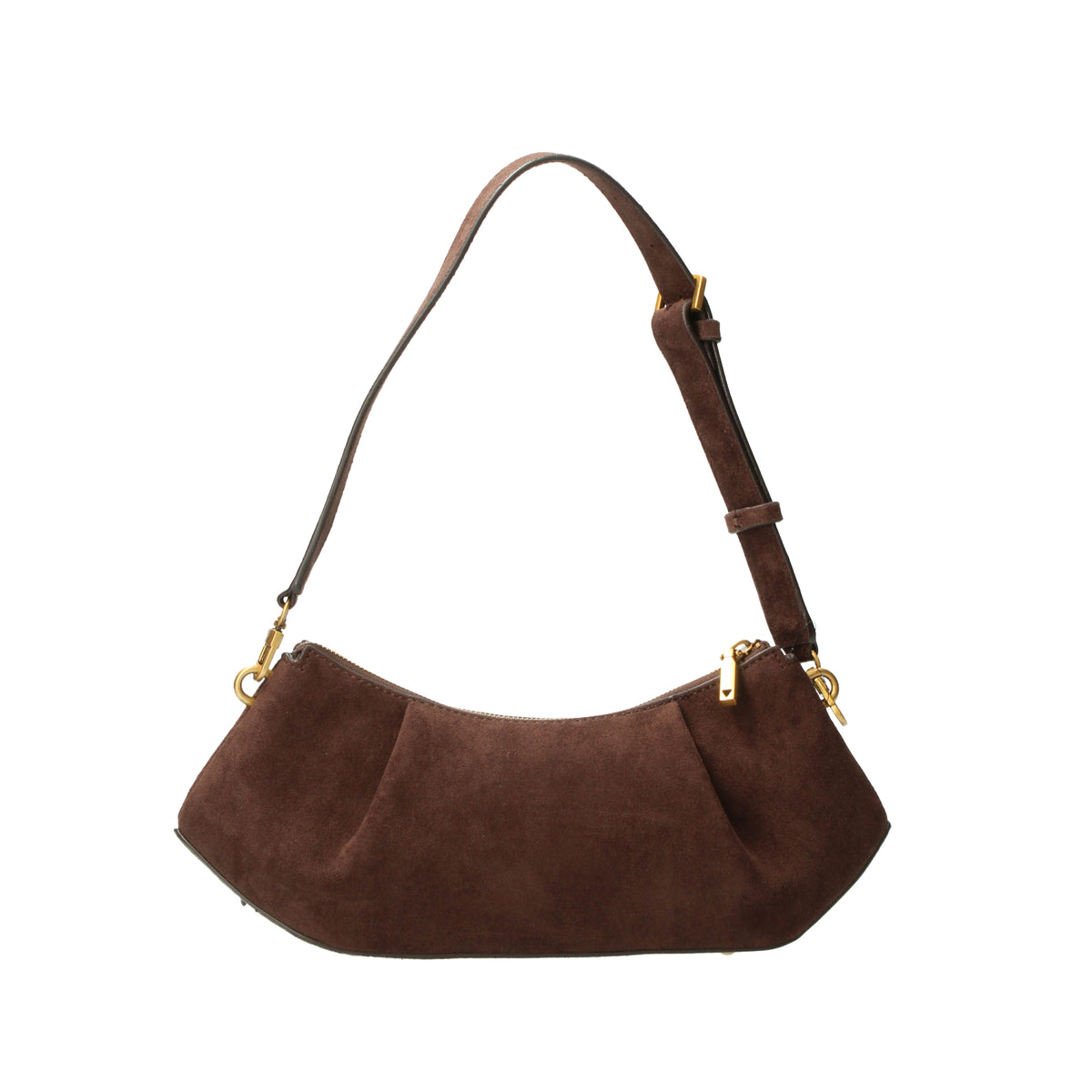 Borsa a spalla east west Allegra camoscio marrone Guess