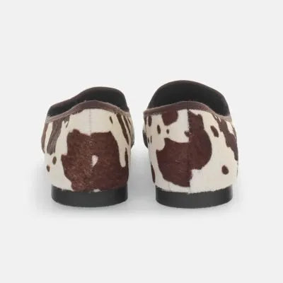 Ballerine loafer cavallino stampa mucca Kharisma