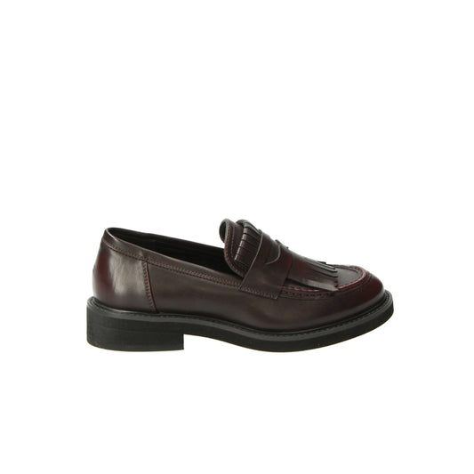 Mocassini bordeaux con frangia in similpelle Kharisma