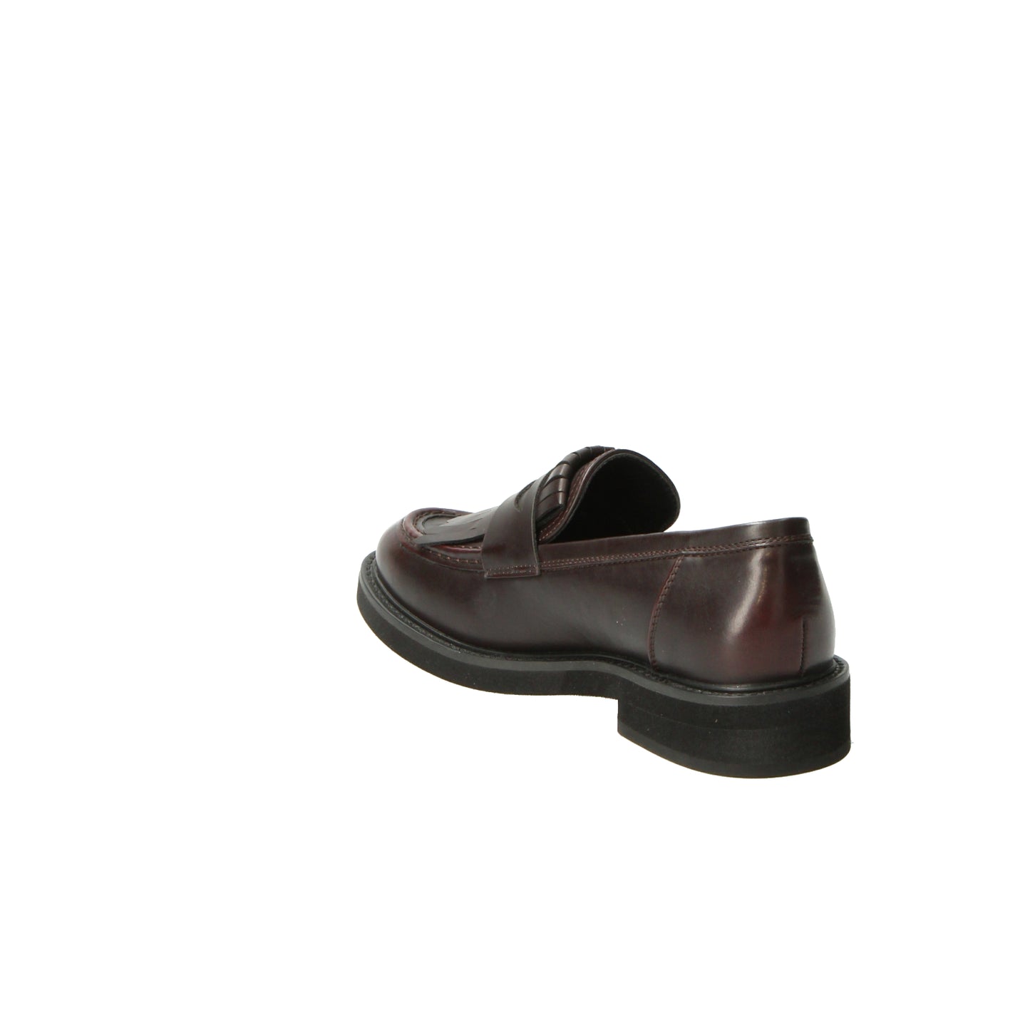 Mocassini bordeaux con frangia in similpelle Kharisma