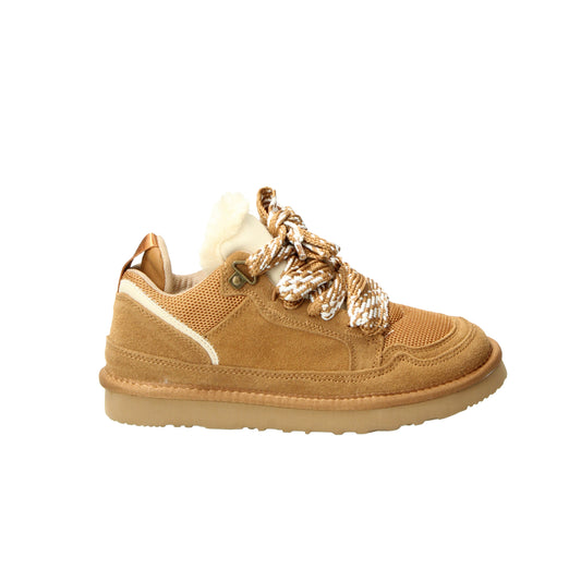Sneakers beige con lacci Kharisma