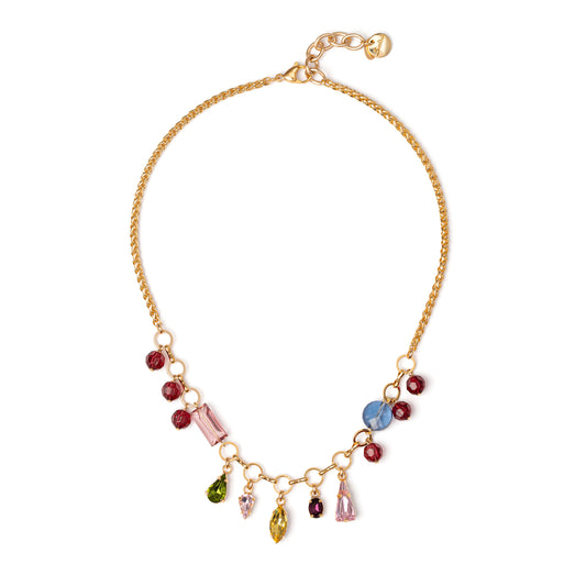 Collana corta con ciondoli multicolor Hermitage Sodini