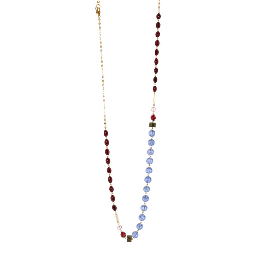 Collana lunga con boule multicolor Hermitage Sodini