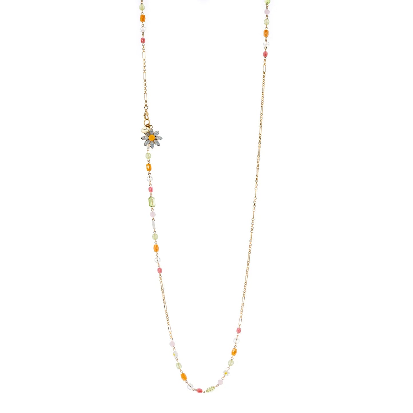 Collana lunga multicolor Flora Sodini