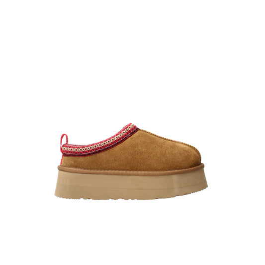 Sabot platform camel in montone suede Kharisma