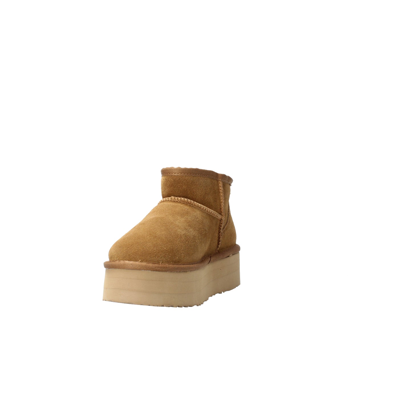 Stivaletti ultra mini camel platform in suede Kharisma