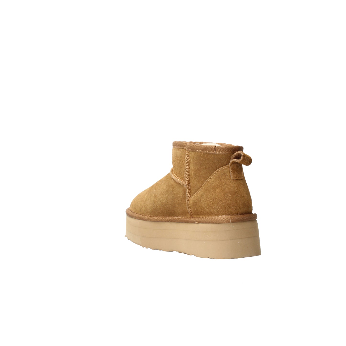 Stivaletti ultra mini camel platform in suede Kharisma