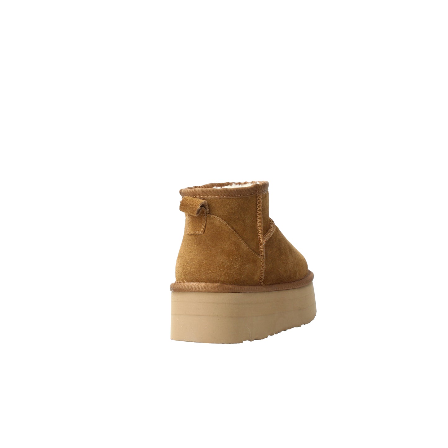 Stivaletti ultra mini camel platform in suede Kharisma