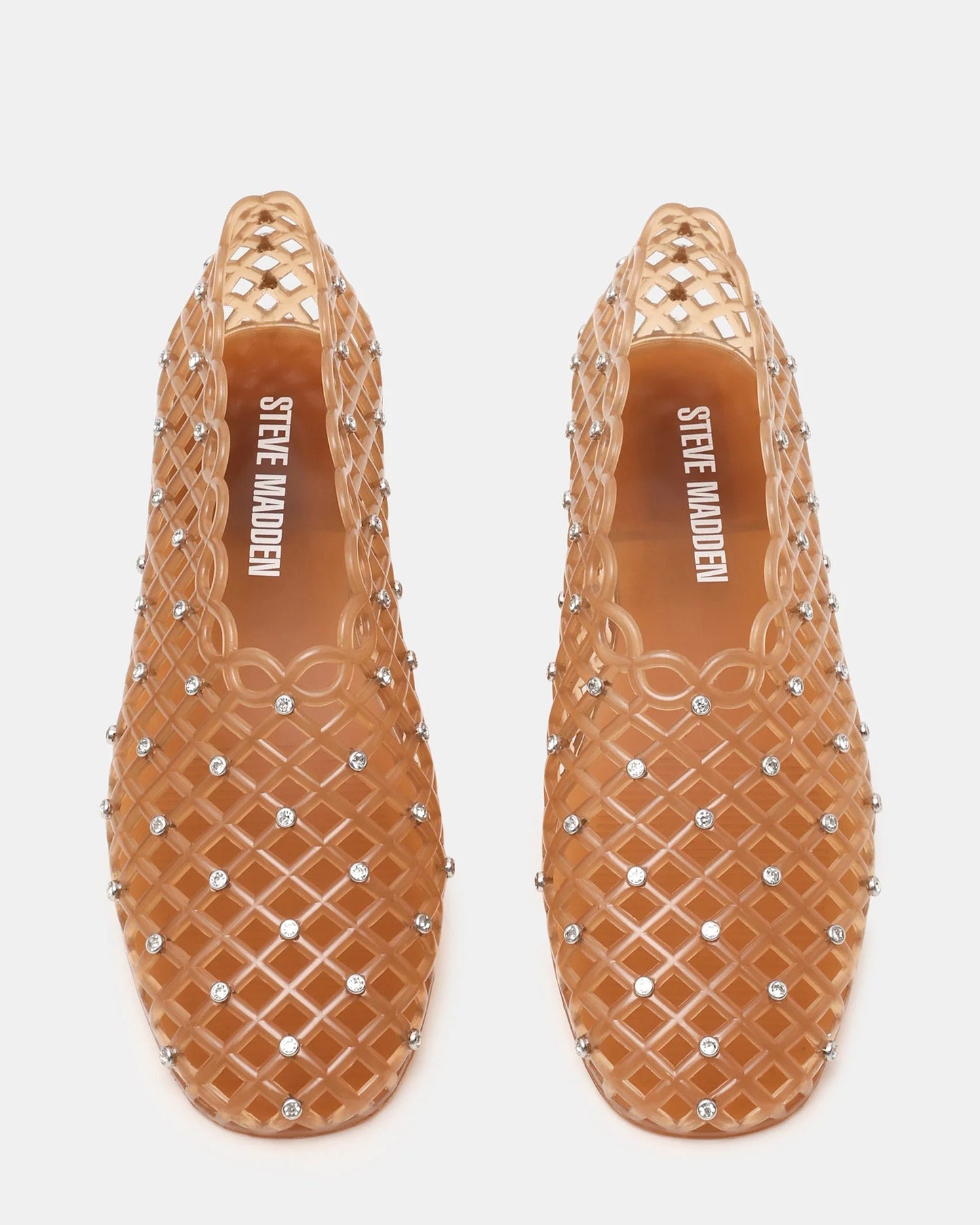 Ballerina jelly trasparente a gabbia con strass Steve Madden