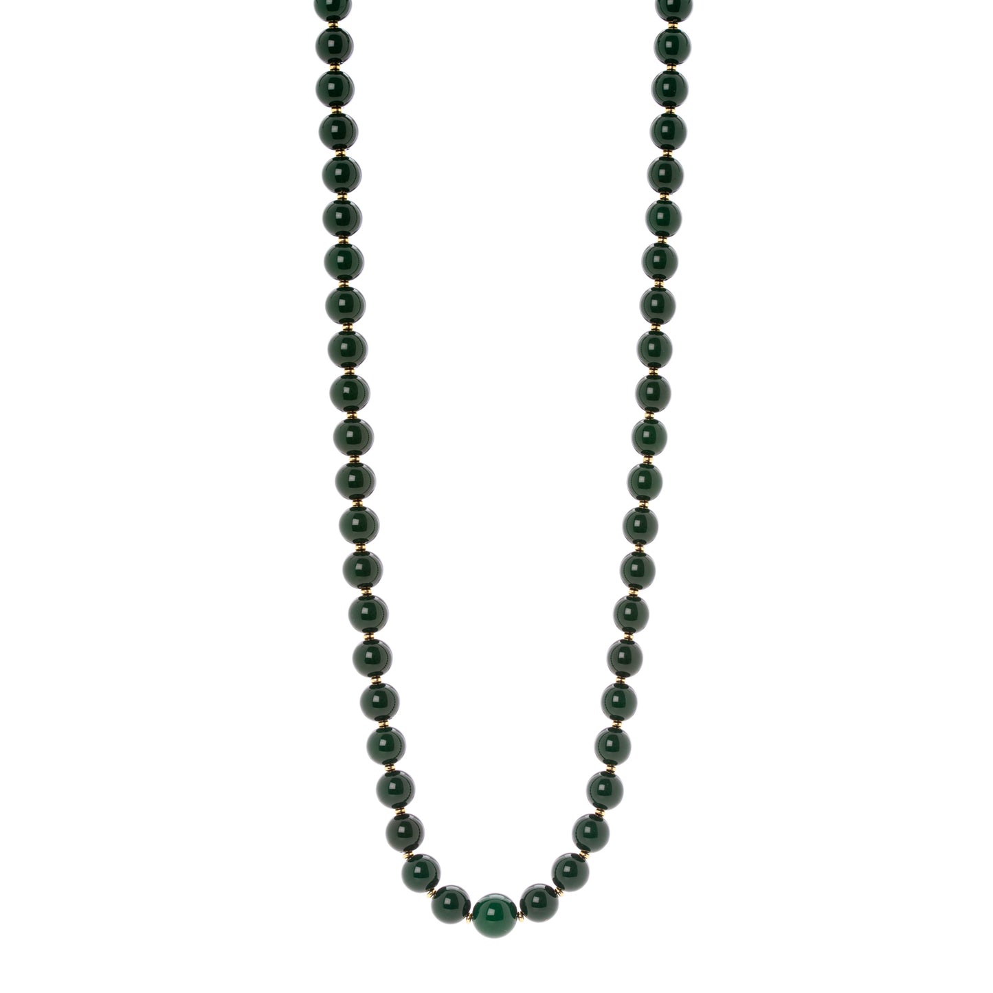 Collana a boule verde Tribeca Sodini