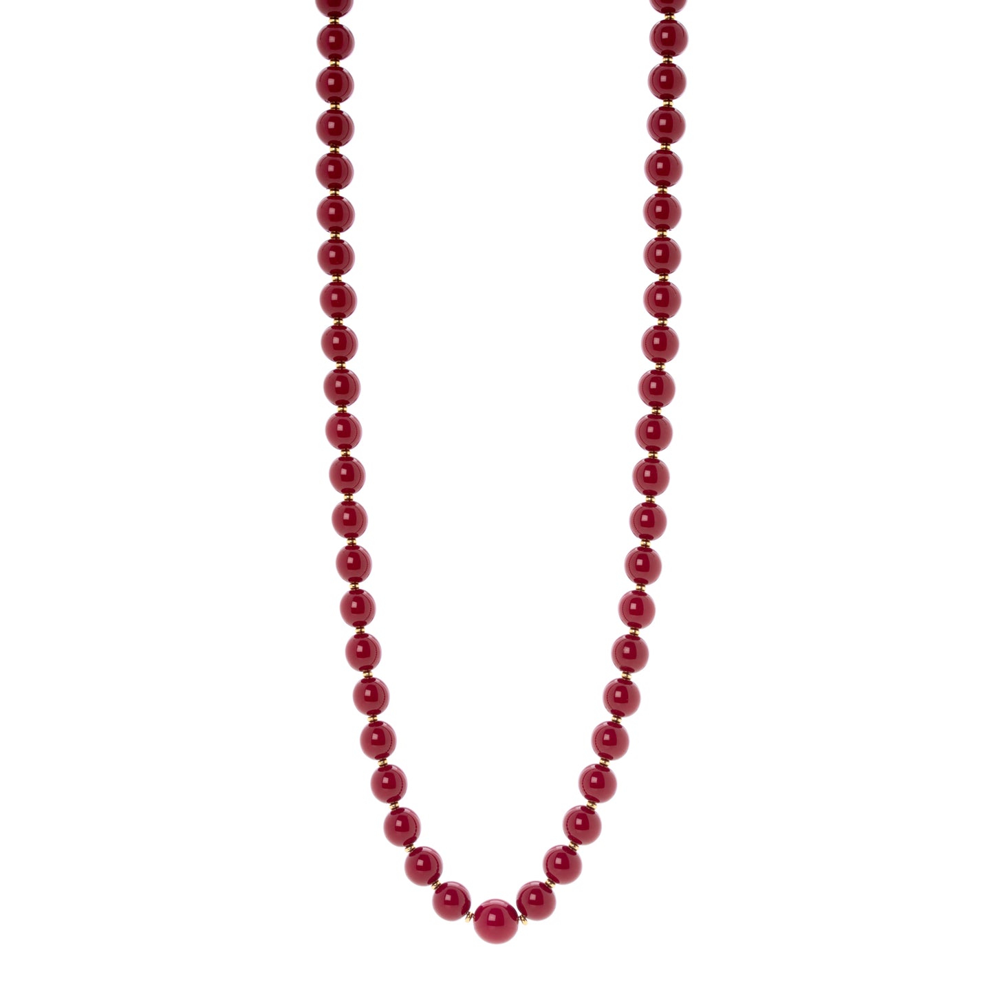 Collana a boule rosso Tribeca Sodini