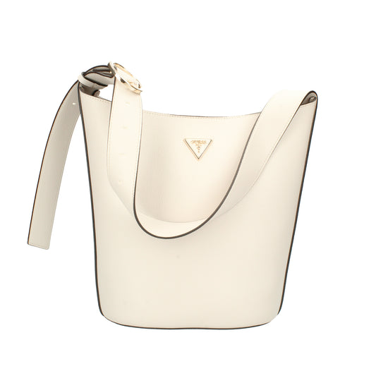 Borsa Meridian II bucket avorio Guess