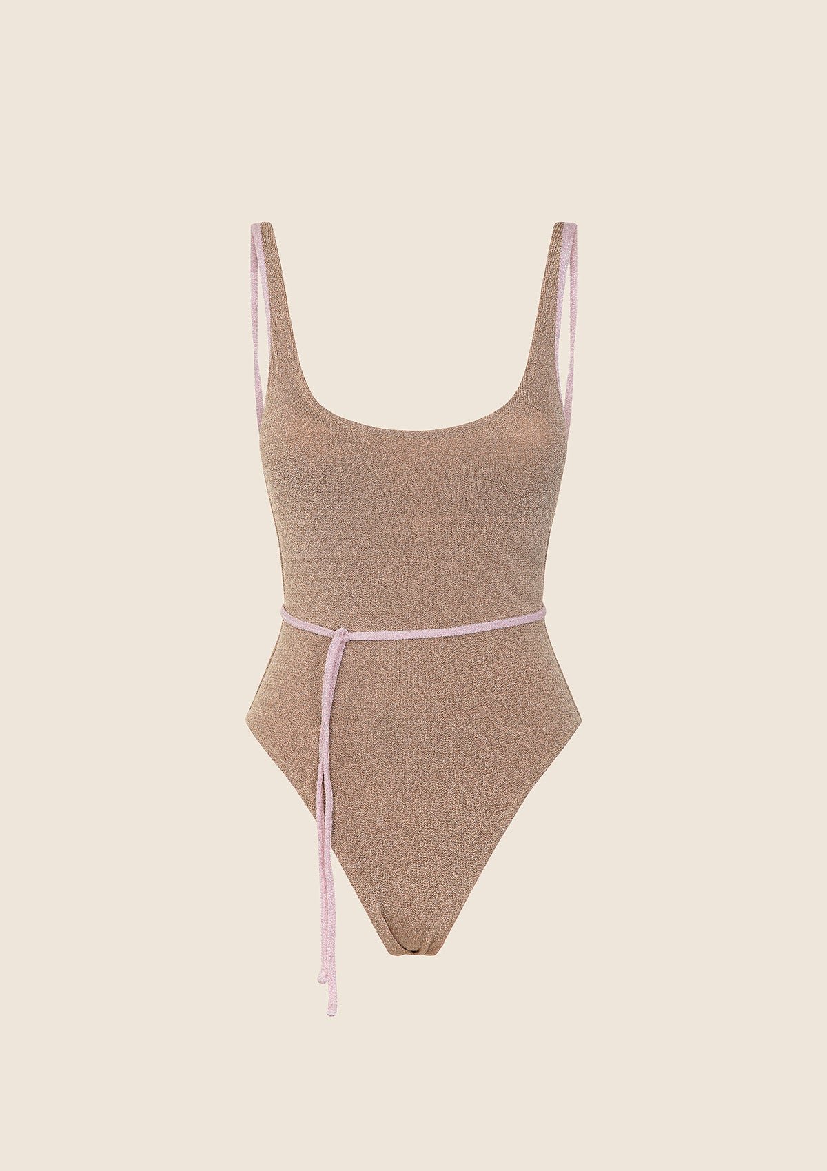 Monokini gold in lurex Mare F**K