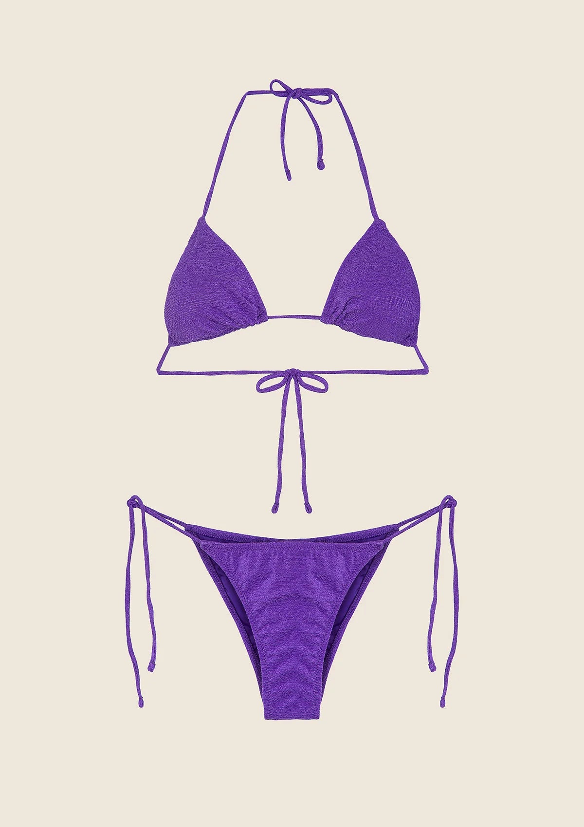 Bikini triangolo con slip regolabile viola Visionary dose F**K