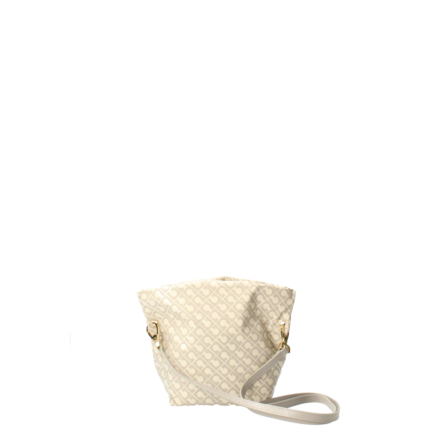 Borsa tracollina mini avorio in tessuto softy Gherardini