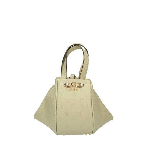 Borsa a mano salvia in ecopelle logata Guess