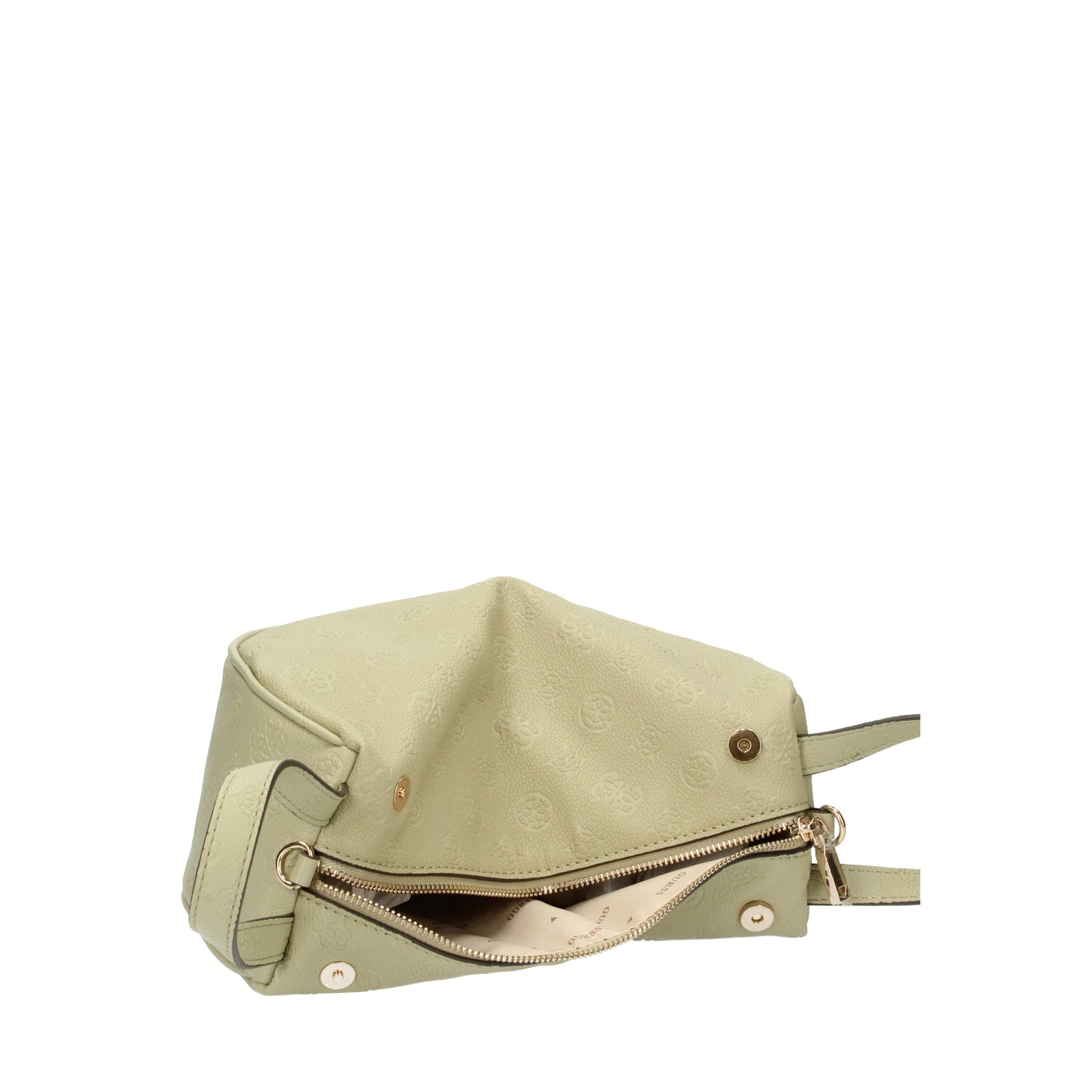 Borsa a mano salvia in ecopelle logata Guess