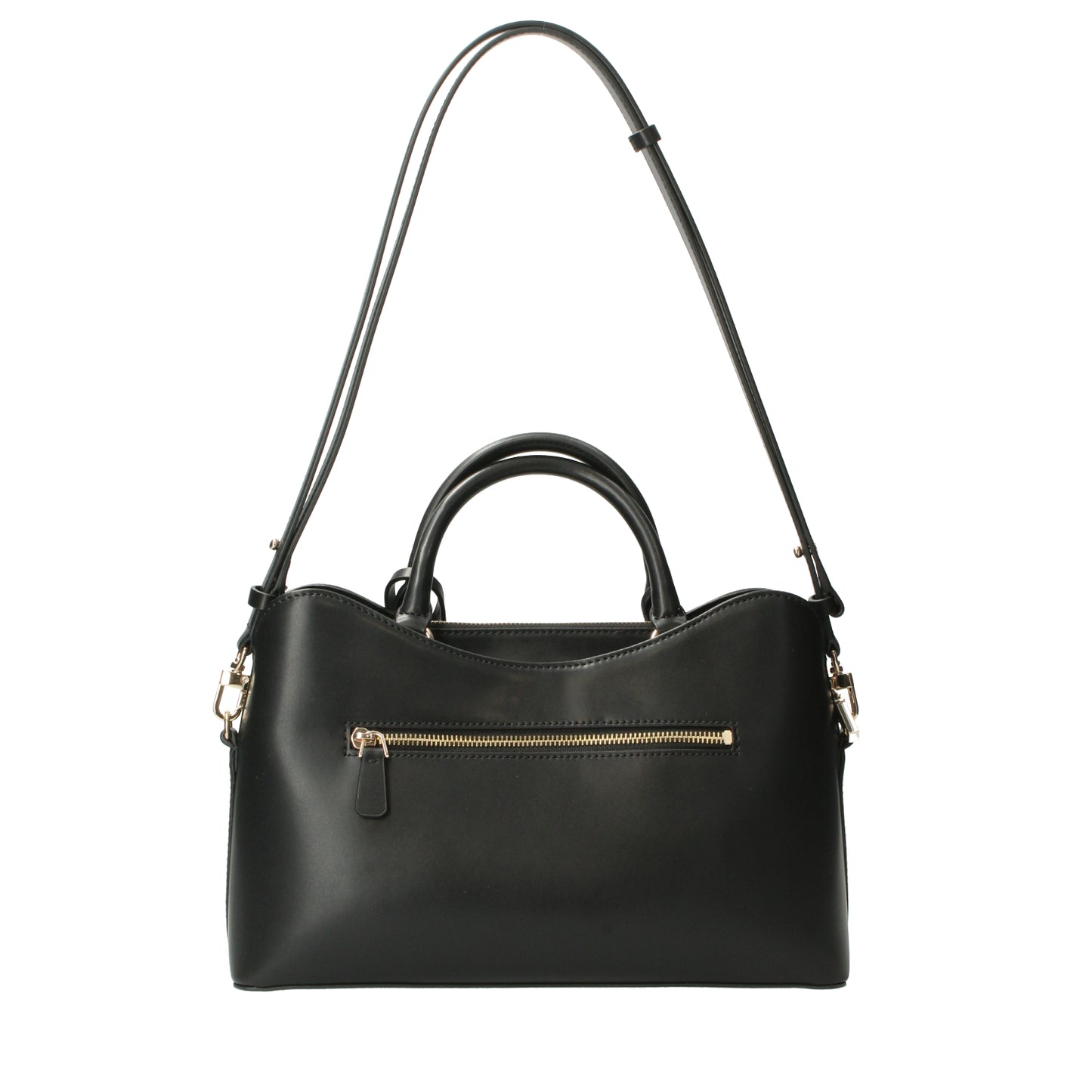 Borsa a mano nera con logo Janie Guess