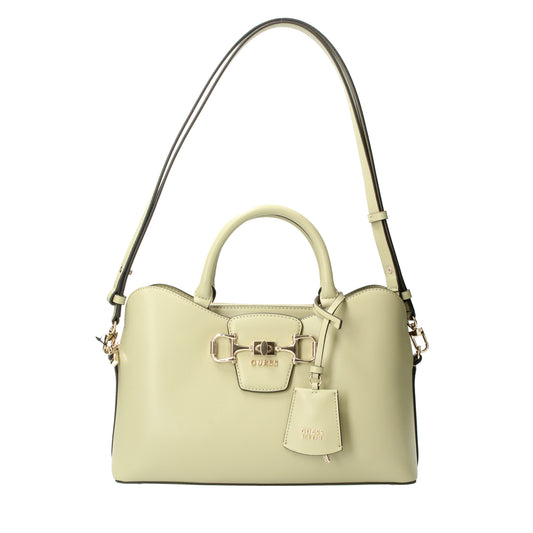 Borsa a mano salvia con logo Janie Guess