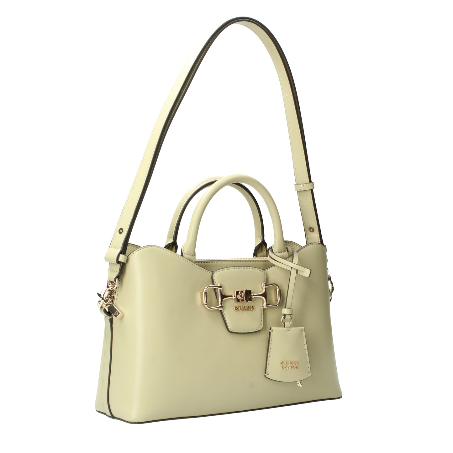 Borsa a mano salvia con logo Janie Guess