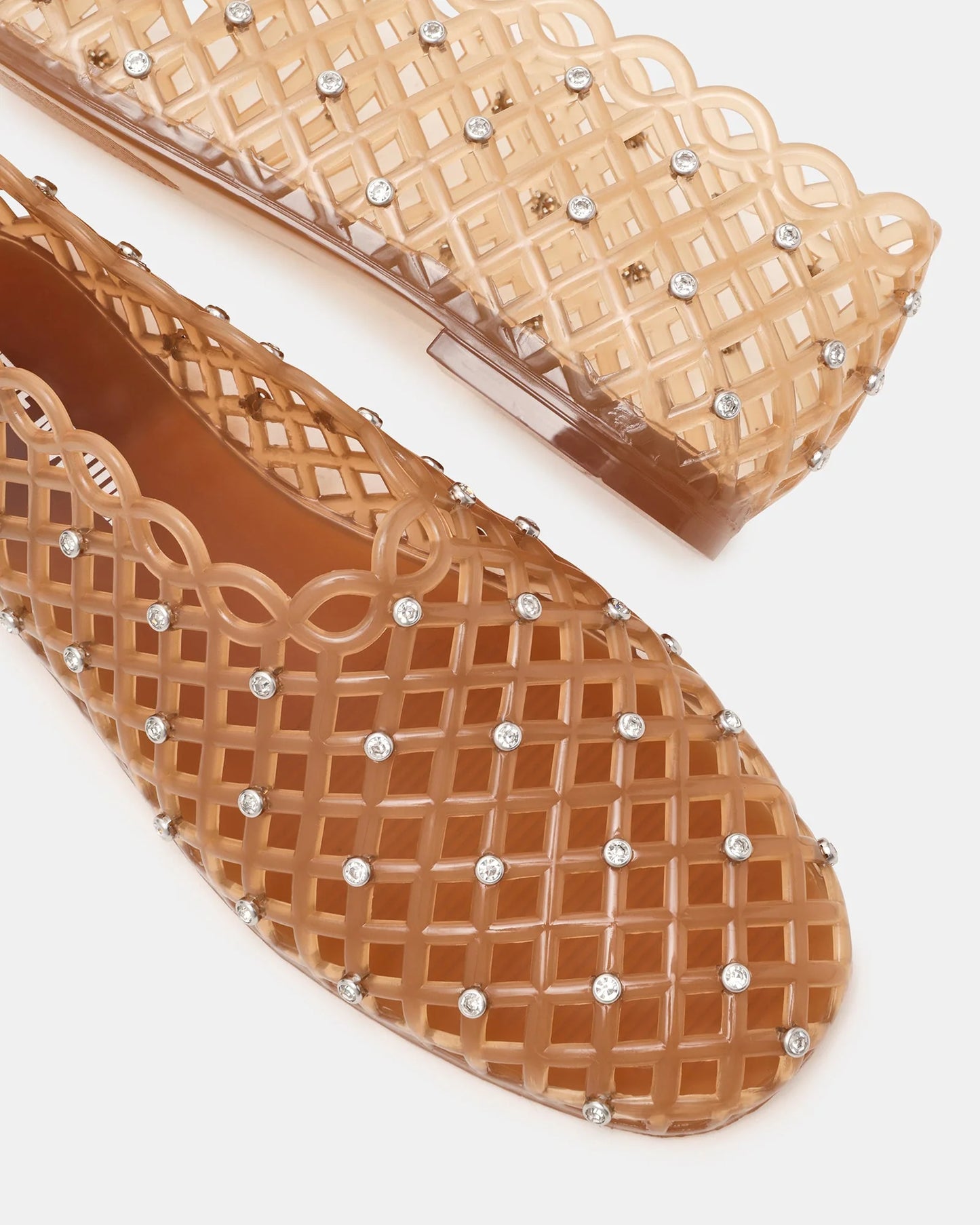 Ballerina jelly trasparente a gabbia con strass Steve Madden